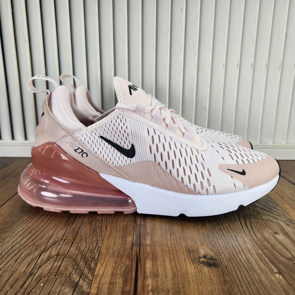 Nike Air Max 270 Running Shoes Womens Sz 8.5 Light Soft Pink Sneakers AH6789-604